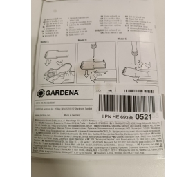 Ecost prekė po grąžinimo Gardena Grass Blades: Blade for Edging Shears / Shrub Shears, Cutting Width