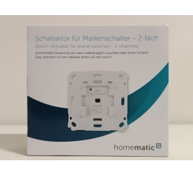 Ecost prekė po grąžinimo Homematic IP Smart Home 156757A0 Switch Actuator for Brand Switch - 2 Gang