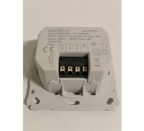 Ecost prekė po grąžinimo Homematic IP Smart Home 156757A0 Switch Actuator for Brand Switch - 2 Gang