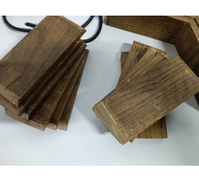 Ecost prekė po grąžinimo Homemania Pendant Lamp Metal Gold Black Wood