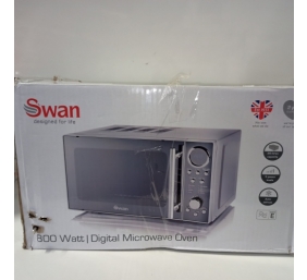 Ecost prekė po grąžinimo Swan SM3080LN Digital Solo Microwave with 10 Power Levels, 800 Watt, 20 Lit