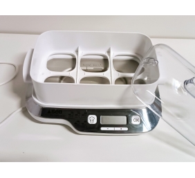 Ecost prekė po grąžinimo SEB Yogurti?re 6 pots, 140 ml glass jars, 5 automatic programs, BPA -free,