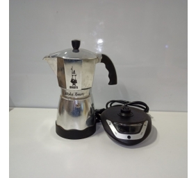 Ecost prekė po grąžinimo Bialetti Moka Electric Timer, 6 Cup Capacity, 365 W, Silver Black
