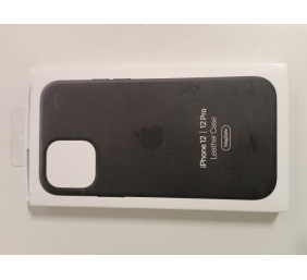 Ecost prekė po grąžinimo Apple Leder Case with Magsafe (for iPhone 12 | 12 Pro) - Black - 6.1 inches