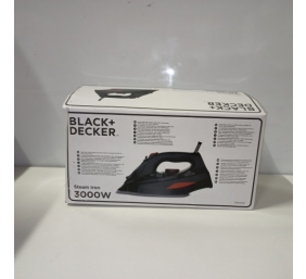 Ecost prekė po grąžinimo Black+Decker BXIR300e steam iron 3000w, steam jet 200 g/min, continuous ste