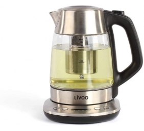 Ecost prekė po grąžinimo Livoo DOD165 Glass Teapot &amp; Kettle 1.7 Litre Capacity Thermostat from 40 °C