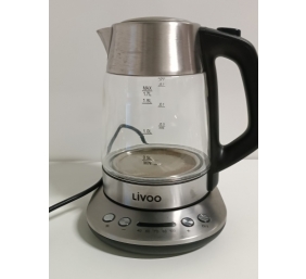 Ecost prekė po grąžinimo Livoo DOD165 Glass Teapot &amp; Kettle 1.7 Litre Capacity Thermostat from 40 °C
