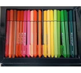 Ecost prekė po grąžinimo Nylon Tip Writing Pen - STABILO pointMax ARTY - Wallet of 42 - Assorted Col