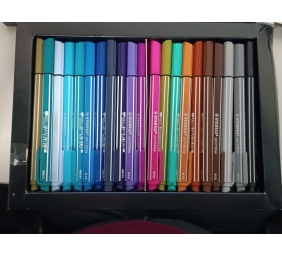 Ecost prekė po grąžinimo Nylon Tip Writing Pen - STABILO pointMax ARTY - Wallet of 42 - Assorted Col