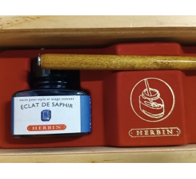 Ecost prekė po grąžinimo Herbin 27016T - A wooden box '' Sapphire eclat '' Compret a wooden puck, 5