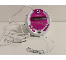 Ecost prekė po grąžinimo Metronic Miss Angel MP3 Radio / Radio Alarm Clock USB