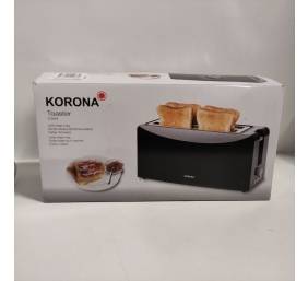 Ecost prekė po grąžinimo Korona 21044 Schlitz toaster in black and 4 slices toaster with a bun attac