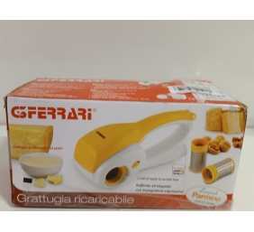 Ecost prekė po grąžinimo G3 Ferrari G20065 Grattugia Ricaricabile "Parmino" ,12W, 2 Rulli INOX, Gial