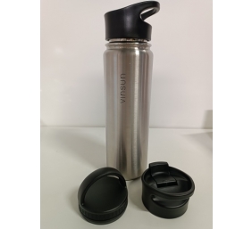 Ecost prekė po grąžinimo Vinsun Stainless Steel Drinking Bottle 750 ml - 3 Lids - Leak-Proof, Suitab