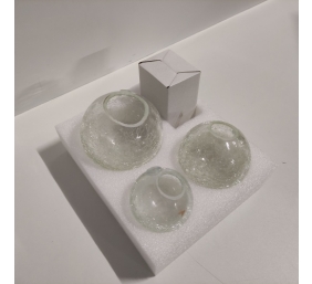 Ecost prekė po grąžinimo Set of 3 LED Glass Balls with Light Chain warm white Indoor