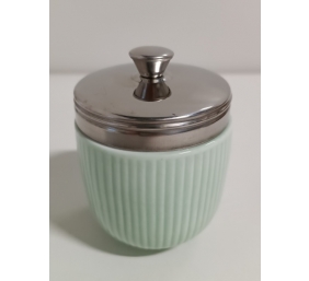 Ecost prekė po grąžinimo BIA - Porcelain Egg Cooker, Set of 2 Egg Cookers in Celadon Green with Embo