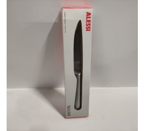 Ecost prekė po grąžinimo Alessi SG501 Mami Small Chef's Knife, AISI 425 Frosted Steel, Silver/Black