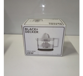 Ecost prekė po grąžinimo Black+Decker - BXCJ25E Citrus Juicer 25 Plastic 350 ml White