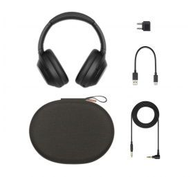 Sony WH-1000XM4 Belaidės/Laidinės ausinės, Bluetooth, 3.5mm jack, Juoda