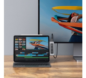 Hyper | HyperDrive Media 6-in-1 USB-C Hub for iPad Pro/Air | HDMI ports quantity 1