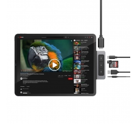 Hyper | HyperDrive Media 6-in-1 USB-C Hub for iPad Pro/Air | HDMI ports quantity 1