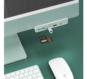 Hyper | HyperDrive USB-C 6-in-1 Form-fit Hub with 4K HDMI for iMac 24" | HDMI ports quantity 1