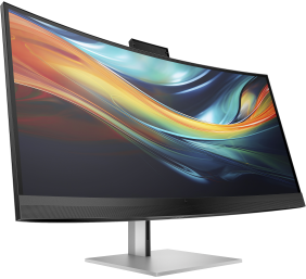 HP 740pm Series 7 Pro 5K Curved Conferencing Monitor - 39.7" 5120x2160 WUHD 300-nit AG, IPS, 2x Thunderbolt/USB-C (100W)/DisplayPort/HDMI, 4x USB 3.0, speakers, 4K webcam, RJ-45 LAN, height adjustable/tilt/swivel, 3 years (replaces Z40c G3)