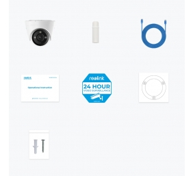 Reolink | 4K Security IP Camera with Color Night Vision | P434 | Dome | 8 MP | 2.8-8mm/F1.6 | IP66 | H.265 | MicroSD, max. 256 GB