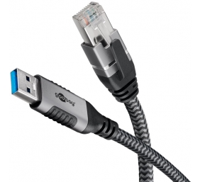Goobay USB-A 3.0 to RJ45 Ethernet Cable, 1 m | 70299