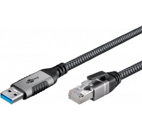 Goobay 70299 USB-A 3.0 to RJ45 Ethernet Cable, 1 m | Goobay