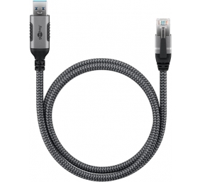 Goobay 70299 USB-A 3.0 to RJ45 Ethernet Cable, 1 m | Goobay