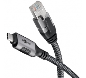 Goobay 70696 USB-A 3.1 to RJ45 Ethernet Cable, 1 m | Goobay