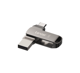 Lexar | 2-in-1 Flash Drive up to 100MB/s read | JumpDrive Dual Drive D400 | 32 GB | Type-C and Type-A USB 3.1 | Grey