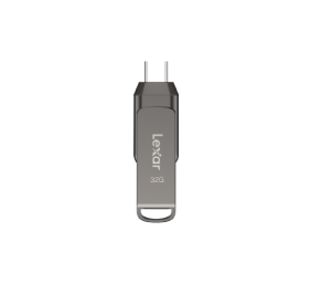 Lexar 2-in-1 Flash Drive | JumpDrive Dual Drive D400 | 32 GB | USB 3.1 | Grey