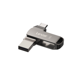 Lexar | 2-in-1 Flash Drive up to 130MB/s read | JumpDrive Dual Drive D400 | 64 GB | Type-C and Type-A USB 3.1 | Grey