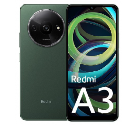 Xiaomi | Redmi | A3 | Forest Green | 6.71 " | IPS LCD | 720 x 1650 pixels | Mediatek Helio G36 (12 nm) | Internal RAM 3 GB | 64 GB | MicroSDXC | Dual SIM | Nano-SIM | 3G | 4G | Main camera 8+0.08 MP | Secondary camera 5 MP | Android | 14 | 5000 mAh