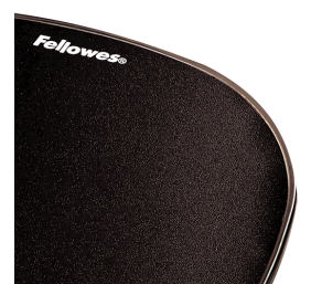 Fellowes | Mouse pad with wrist support CRYSTAL | Mouse pad with wrist pillow | 202 x 235 x 25  mm | Black