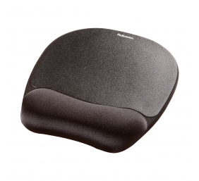 Fellowes | Mouse pad with wrist pillow | 202 x 235 x 25.4 mm | Black