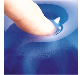 Fellowes | Mouse pad with wrist support CRYSTAL | Mouse pad with wrist pillow | 230 x 202 x 32 mm | Blue