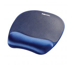 Fellowes | Foam mouse pad with wrist support | Mouse pad with wrist pillow | 202 x 235 x 25 mm | Sapphire