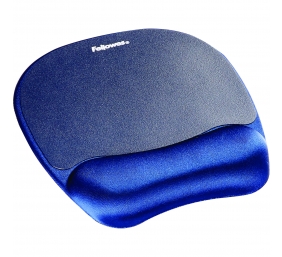 Fellowes | Foam mouse pad with wrist support | Mouse pad with wrist pillow | 202 x 235 x 25 mm | Sapphire