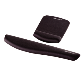 Fellowes | Mouse pad with wrist support PlushTouch | Mouse pad with wrist pillow | 238 x 184 x 25.4 mm | Black