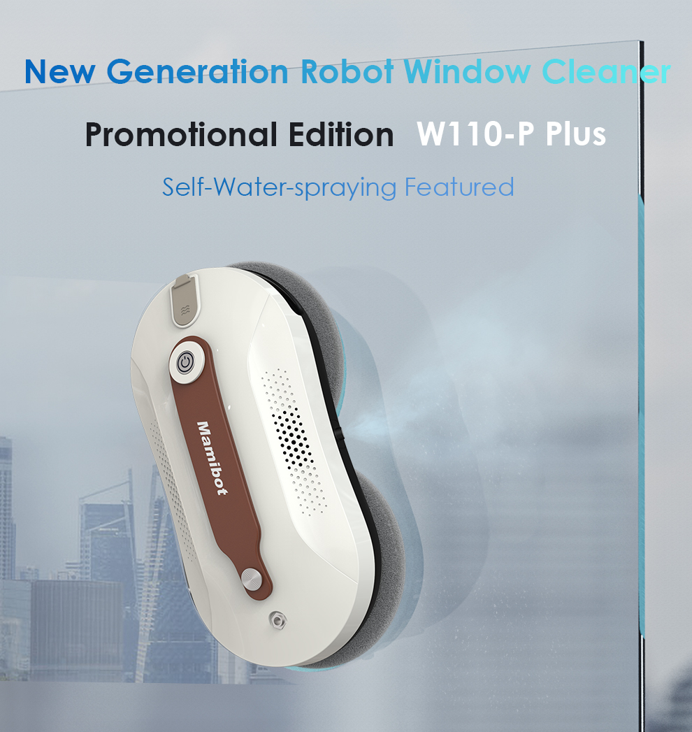 Mamibot | Window Cleaner | W110-P Plus | Corded | 2500 +/-5% Pa | White/Brown