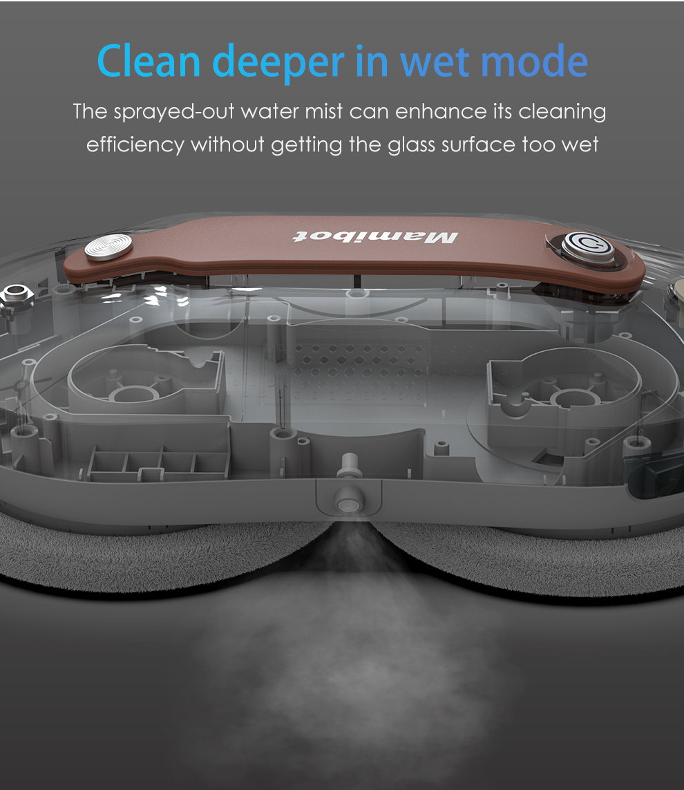 Mamibot | Window Cleaner | W110-P Plus | Corded | 2500 +/-5% Pa | White/Brown