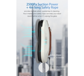 Mamibot | Window Cleaner | W110-P Plus | Corded | 2500 +/-5% Pa | White/Brown