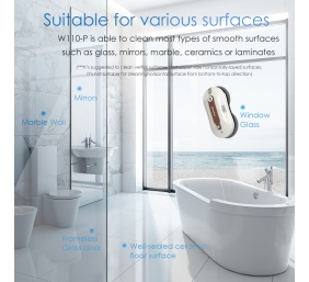 Mamibot | Window Cleaner | W110-P Plus | Corded | 2500 +/-5% Pa | White/Brown