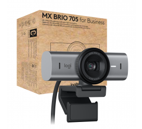 Logitech MX Brio 705 for Business Internetinė kamera, 8.5 MP, 4K Ultra HD 4096x2160, USB-C, Graphite