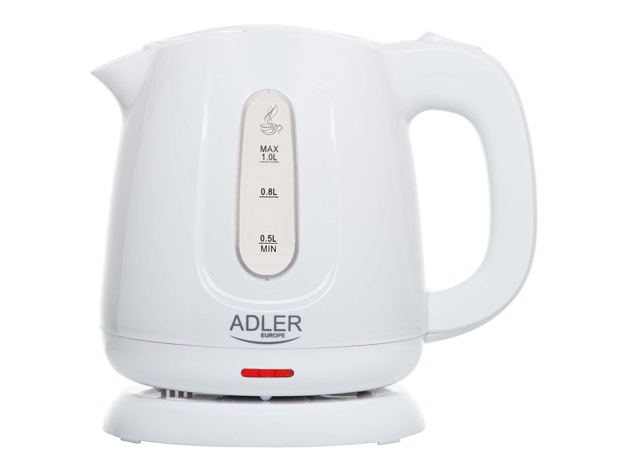 Adler Kettle | AD 1373 | Electric | 850 W | 1 L | Polypropylene | 360° rotational base | White