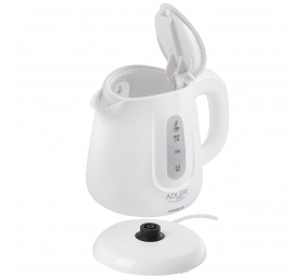 Adler Kettle | AD 1373 | Electric | 850 W | 1 L | Polypropylene | 360° rotational base | White