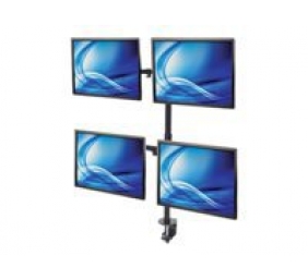 MH Monitor Mount supports 4 LCD Monitors